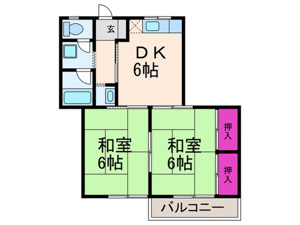 ドミ－ル西町の物件間取画像